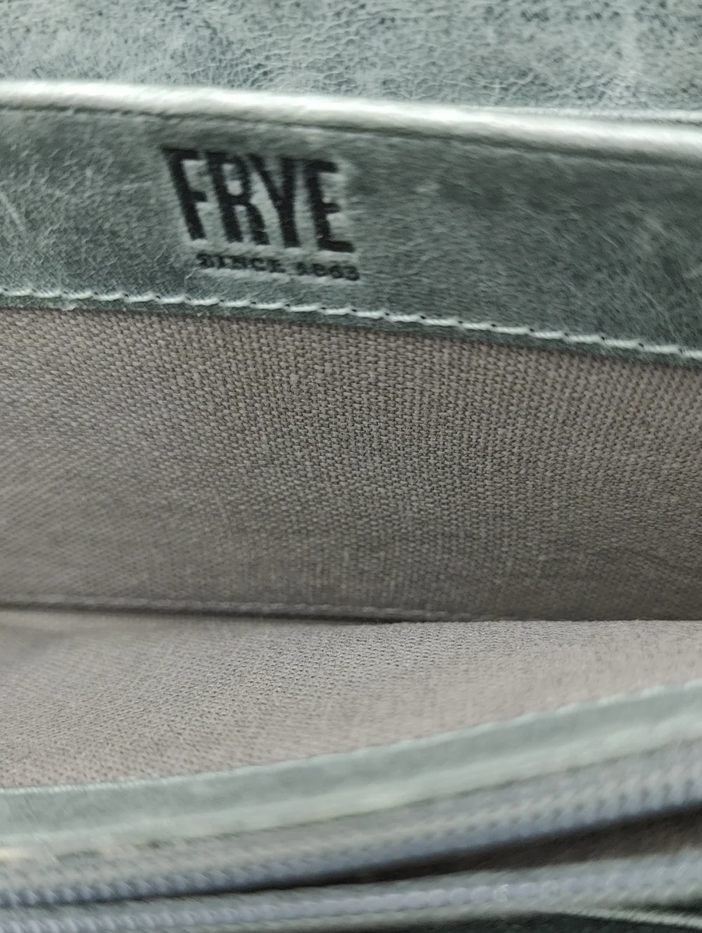 Frye Melissa Sage Green Leather Wallet
